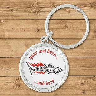 Chaveiro Ícone Tribal de Tubarão 2