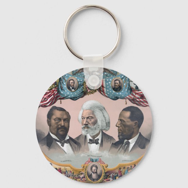 Chaveiro Ícones da História Negra: Com Frederick Douglass (Frente)