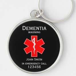 Chaveiro ID de alerta médico Demência médica