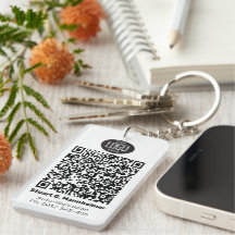 ID de código QR digital de foto do logotipo