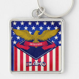 Chaveiro Idaho USA Flag