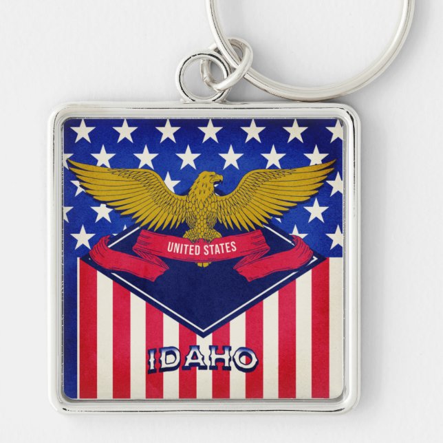 Chaveiro Idaho USA Flag (Frente)