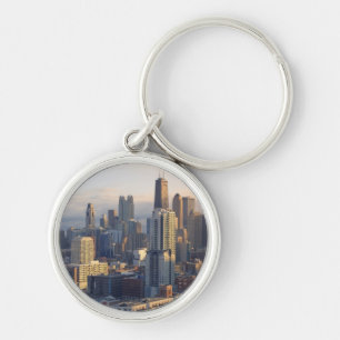 Chaveiro Ideia da arquitectura da cidade com luz fantástic