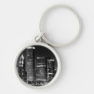 Chaveiro Ideia da noite da arquitectura da cidade famosa de