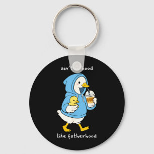 Chaveiro Ideia hilária de pato ou ganso para o Dia dos Pais