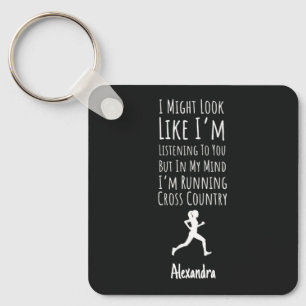 Chaveiro Ideias de Presentes de Cross Country Engraçados pa