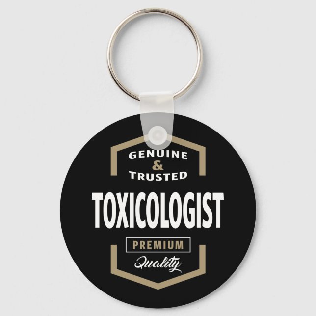 Chaveiro Ideias de presentes do logotipo toxicologista (Frente)