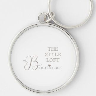 Chaveiro Identidade Inicial de Loja Boutique com Letra Eleg