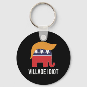 Chaveiro Idiota da Aldeia - Trump - 