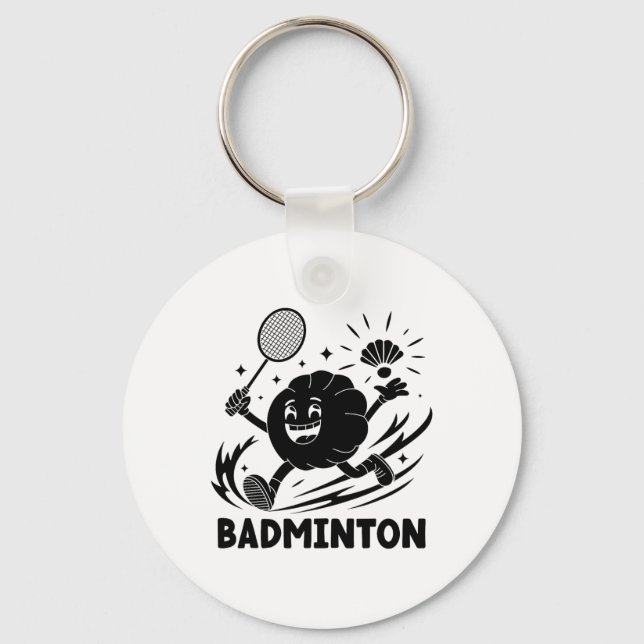 Chaveiro Idiotas Jogam Badminton Chopstick Wrap Cuisine Sp (Frente)