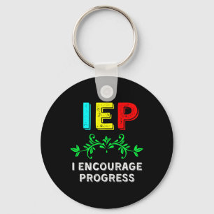 Chaveiro IEP I encoraje o progresso da escola de ensino esp