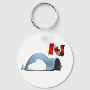 Chaveiro Iglu do dia de Canadá