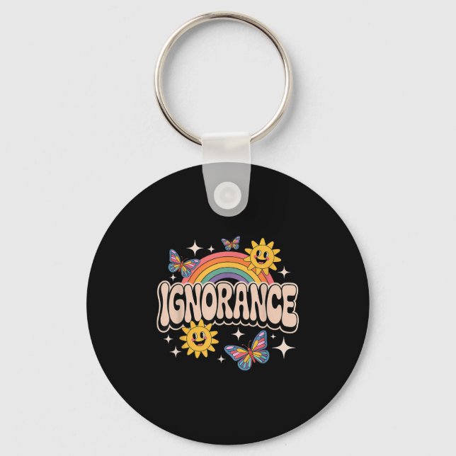 Chaveiro Ignorância Engraçado Retro Irônico Sarcástico Memó (Frente)