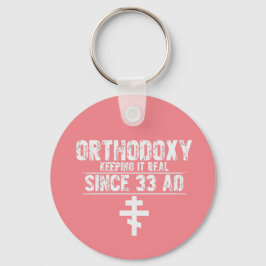 Chaveiro Igreja Ortodoxa I Cross l Funny Dizendo I Pink,