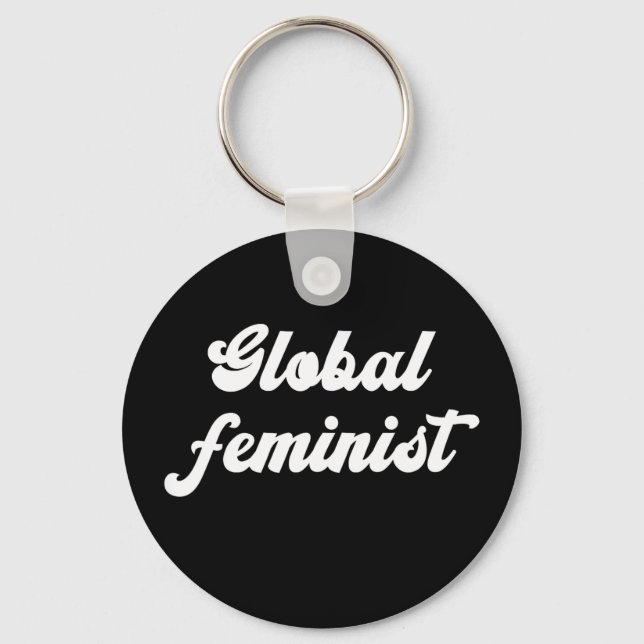 Chaveiro Igualdade Feminista Global Empoderamento Vintage P (Frente)