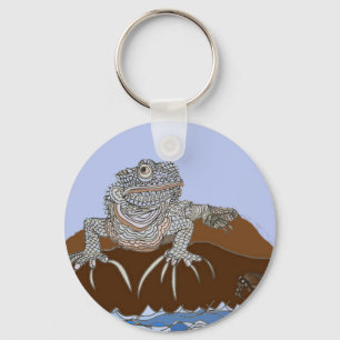 Chaveiro Iguana Marinha em Rocha