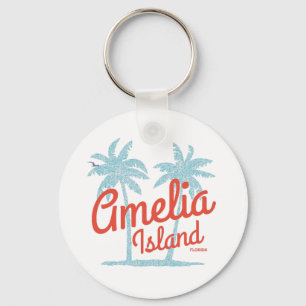Chaveiro Ilha Amelia Flórida Praia Coral Surf Souvenir