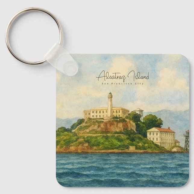 Chaveiro Ilha de Alcatraz – Marco Turístico de São Francisc (Frente)