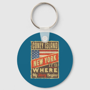 Chaveiro Ilha de Coney Nova York _1