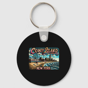 Chaveiro Ilha de Coney Nova York Viagem Verão Férias em Fam