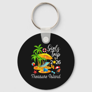 Chaveiro Ilha do Tesouro Flórida Verão Design Tropical