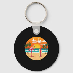 Chaveiro Ilha Feliz de Aru Flamingo Surfe Tropical B
