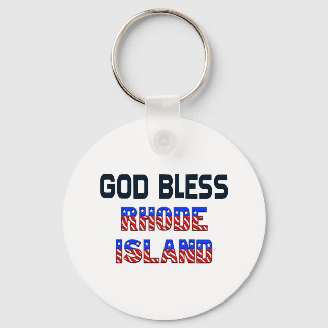 Chaveiro Ilha Rhode deus abençoe (Frente)