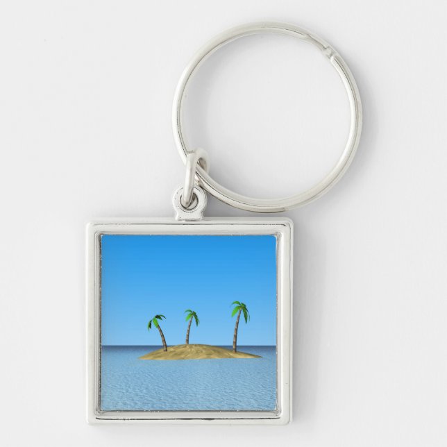 Chaveiro Ilha Tropical (Frente)