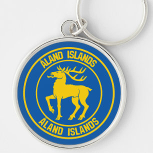 Chaveiro Ilhas Åland Round Emblem