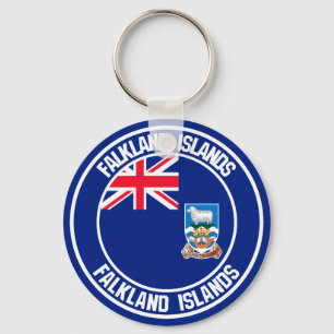 Chaveiro Ilhas Falkland Round Emblem