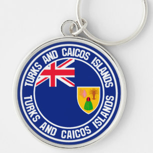 Chaveiro Ilhas Turcas e Caicos, ao redor da Emblem