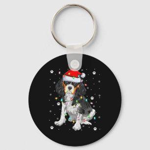 Chaveiro Iluminação de Natal Santa Cavalier King Charles Sp