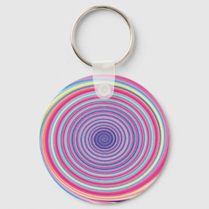 Chaveiro ILUMINAÇÃO ÓPTICA ESPIRAL DA CAMADA abstrato