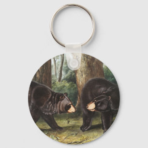 Chaveiro Ilustração Americana do Urso Negro Americano