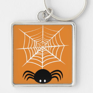 Chaveiro Ilustração Assustadora de Aranha de Halloween