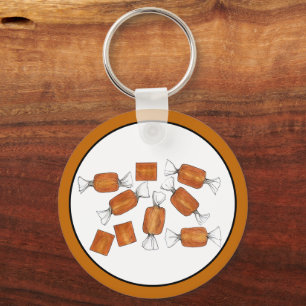 Chaveiro Ilustração da Comida dos dentes doce do caramel Ca