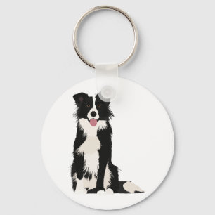 Chaveiro Ilustração de Borda Collie!