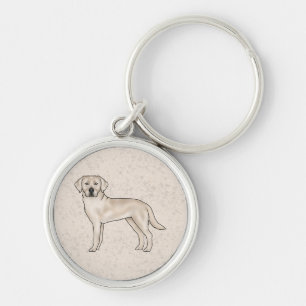 Chaveiro Ilustração de Cachorro de Desenho Animado Labrador