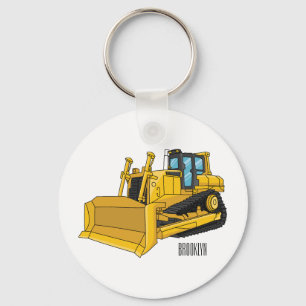 Chaveiro Ilustração de desenho animado Bulldozer