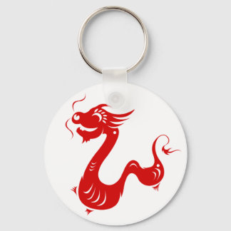 CHAVEIRO ILUSTRAÇÃO DE DRAGÕES ZODIÁTICOS CHINESES