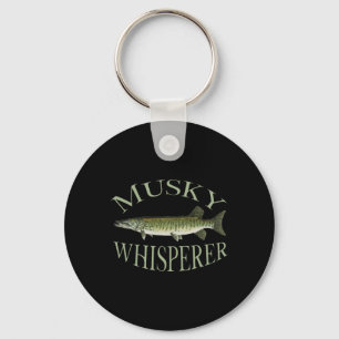 Chaveiro Ilustração de Peixe Musky Muskellunge Arte Pesca A