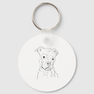 Chaveiro Ilustração do American Staffordshire Terrier