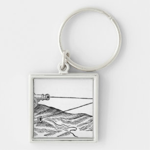 Chaveiro Ilustração do fogo de canhão