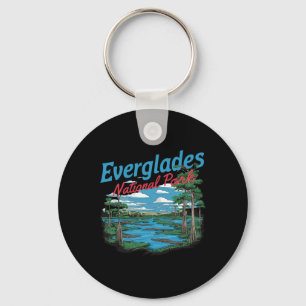 Chaveiro Ilustração do Parque Nacional Everglades Caminhada