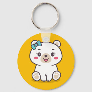 Chaveiro Ilustração do Urso de Teddy