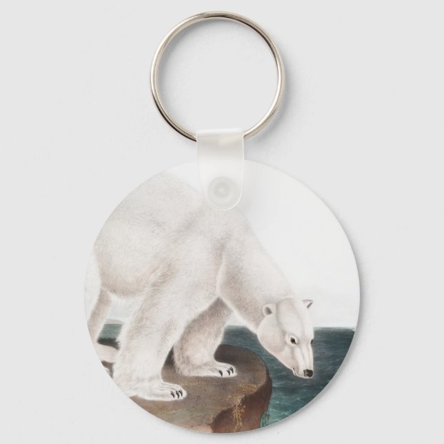 Chaveiro Ilustração do Urso Polar (Ursus maritimus) (Frente)