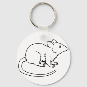 Chaveiro Ilustração estilizado do rato