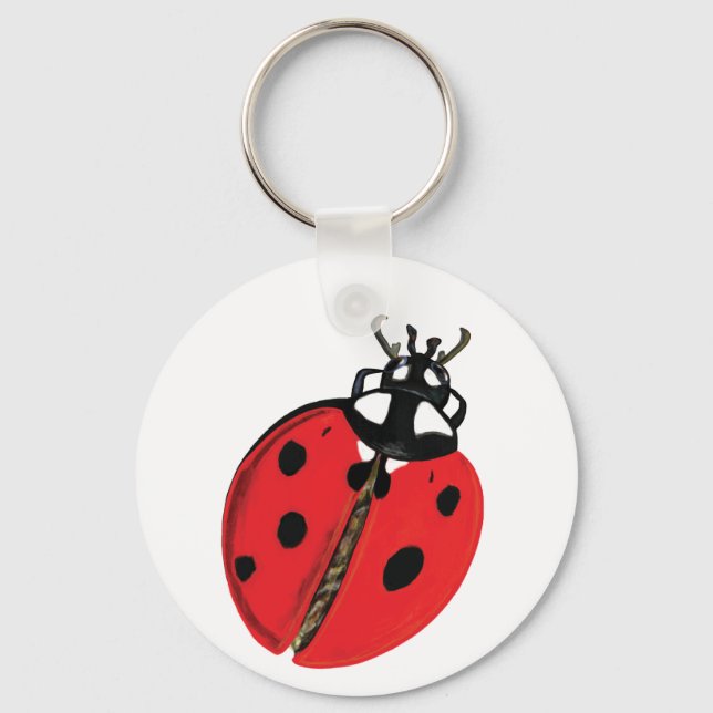Chaveiro Ilustração Lady Bug (Frente)