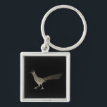 Chaveiro Ilustração legal de pássaros do Roadrunner<br><div class="desc">Personalize este chaveiro bonitinho com seu próprio texto,  seu nome ou qualquer outra coisa que você quiser. Amantes de pássaros apreciarão esta Coruja Excelente Coroa Coroa Coroa,  desenhada por mim para você! Verifique meu compro se há muito mais itens correspondentes!</div>