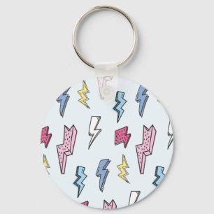 Chaveiro Ilustração Vintage Thunder Seamless